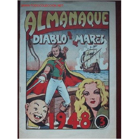 EL DIABLO DE LOS MARES ( ALMANAQUE 1948 ) (facsimil).